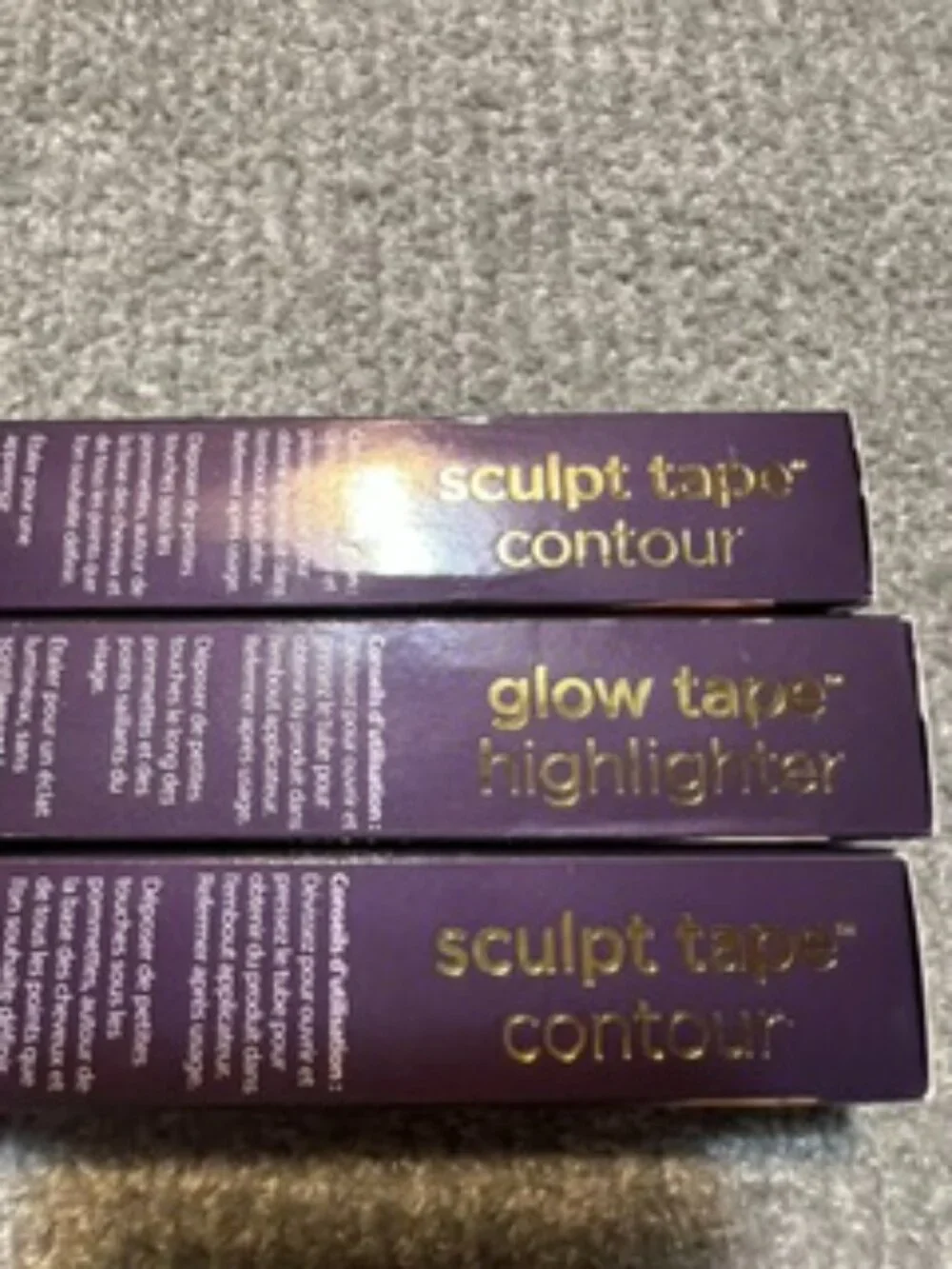 NWT Tarte Sculpt Tape Contour in Soft Bronze & Cool Bronze & Glow Tape Highlight